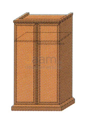 Мебель для гостиниц Офисный шкаф для одежды 2-створчатый с антрессолью и штангой для вешалок РЕ 110 БТ