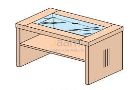 Кабинет руководителя Стол журнальный со стекл. вставкой 08S001