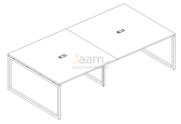 Стол для переговоров Стол для переговоров на металлокаркасе QUATTRO Б4 135-2 БП