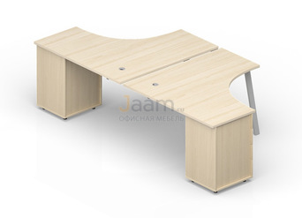 Мебель для персонала Приставной элемент на опорных тумбах (2 громмета) AR2TPG1414