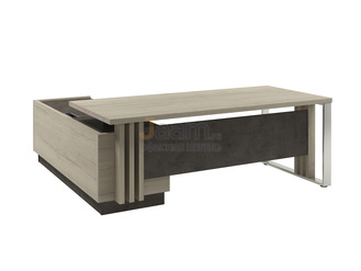 Кабинет руководителя Стол руководителя с опорной тумбой и металлической опорой правый Z-420