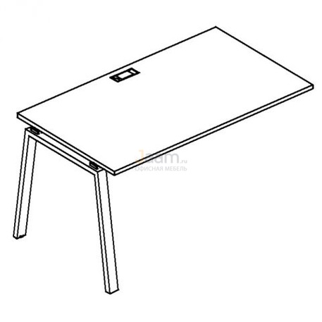 Мебель для персонала Секция стола рабочей станции на металлокаркасе TRE Б3 025-1 БП