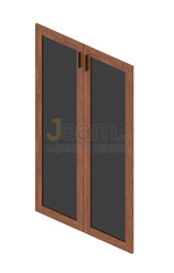 Кабинет руководителя Комплект стеклянных дверей в ЛДСП раме Ot-08.2