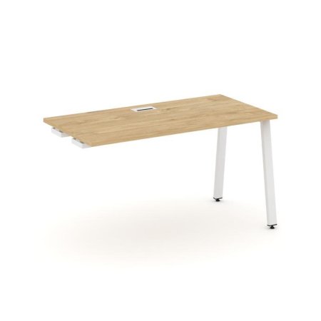 Стол-приставка к опорным элементам SN-6A.OPRS-011 (980х700х750) (Тиквуд Светлый/Металл Белый)