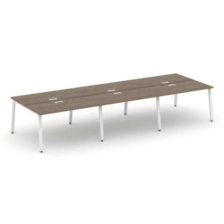 Рабочая станция 2-х сторонняя SN-6A.DRS-074 (4740х1432х750) (Вяз Благородный/Металл Белый)