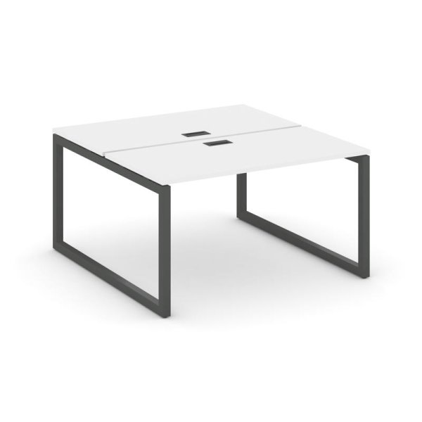 Рабочая станция 2-х сторонняя SN-5O.DRS-014 (1580х1432х750) (Белый/Металл Антрацит)