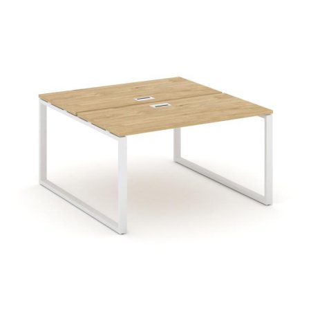 Рабочая станция 2-х сторонняя SN-6O.DRS-014 (1580х1432х750) (Тиквуд Светлый/Металл Белый)