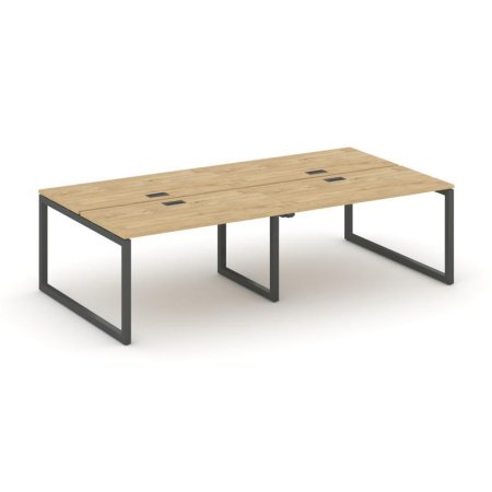Рабочая станция 2-х сторонняя SN-5O.DRS-052 (2360х1632х750) (Тиквуд Светлый/Металл Антрацит)