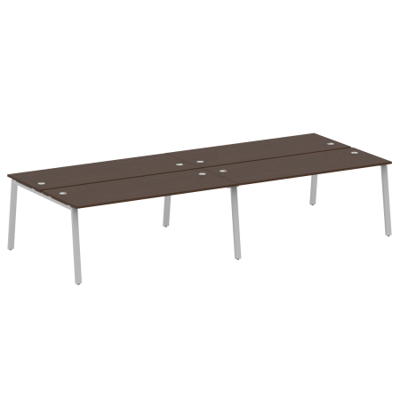 Рабочая станция на 4 рабочих места на А-образном м/к Metal System Style БА.СМ-4.5 3600x1475x750