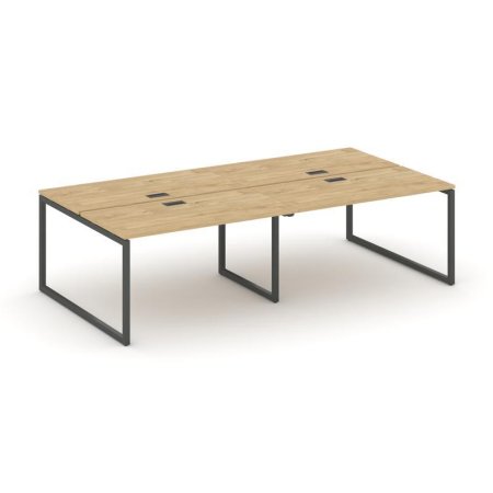 Рабочая станция 2-х сторонняя SN-4O.DRS-042 (2360х1432х750) (Тиквуд Светлый/Металл Антрацит)