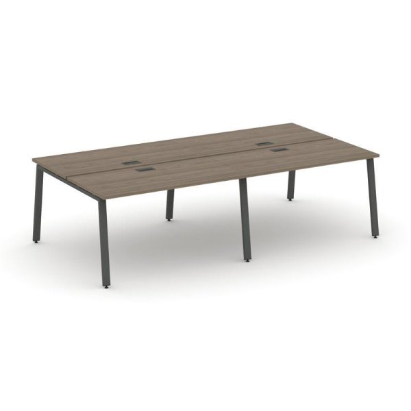 Рабочая станция 2-х сторонняя SN-6A.DRS-033 (2760х1232х750) (Вяз Благородный/Металл Антрацит)