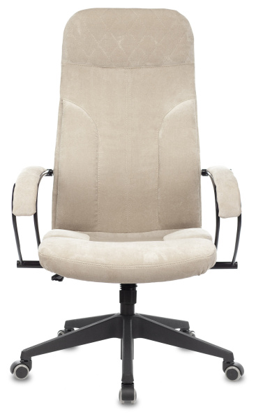Кресло руководителя CH-608Fabric песочный Light-21 крестов. пластик