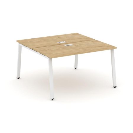 Рабочая станция 2-х сторонняя SN-6A.DRS-024 (1580х1632х750) (Тиквуд Светлый/Металл Белый)