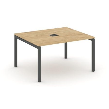 Стол переговорный SN-5P.SPRG-033 (1380х1180х750) (Тиквуд Светлый/Металл Антрацит)
