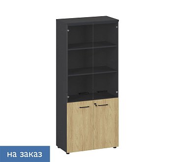 FLEX Шкаф высокий комбинированный стеклянный