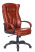 Кресло руководителя CH-879N коричневый Boroko-37 эко.кожа крестов. пластик