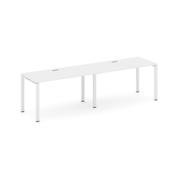 Рабочая станция 1 сторонняя SN-6P.ORS-002 (2360х600х750) (Белый/Металл Белый)