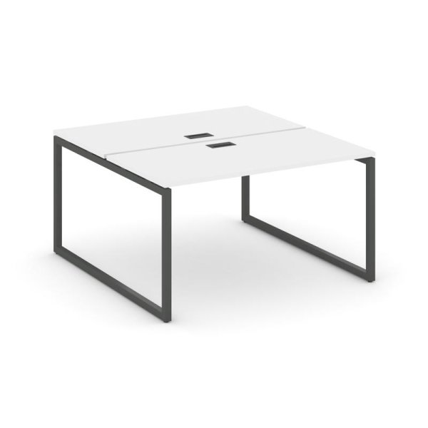 Рабочая станция 2-х сторонняя SN-4O.DRS-004 (1580х1232х750) (Белый/Металл Антрацит)