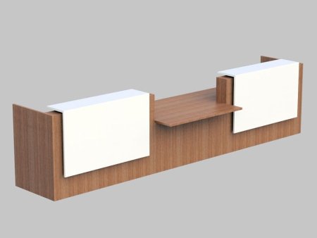Композиция с низким модулем посередине Z2 Z2C40  4260x1125x1130 (Орех каналетто)