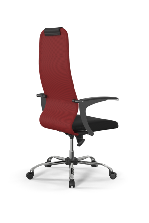 Кресло для руководителя Метта Sit 8 B1-10U - UMF(X1) /Uh02/Wh00/U0mL-b(M09.B21.G20.W01) (Красный | Черный)