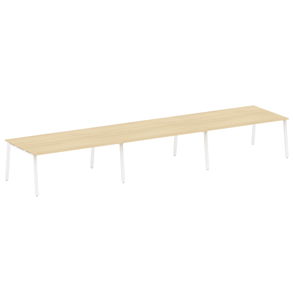 Стол для переговоров (3 столешницы) на А-образном м/к Metal System Style БА.ПРГ-3.5 5400x1235x750