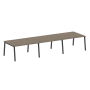 Стол для переговоров (3 столешницы) на А-образном м/к Metal System Style БА.ПРГ-3.3 4200x1235x750