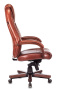 Кресло руководителя T-9923WALNUT светло-коричневый Leather EiCHel кожа крестов. металл/дерево