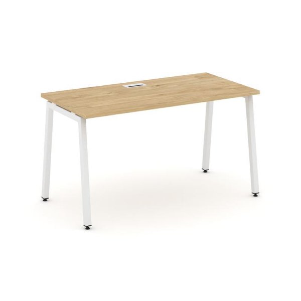 Стол письменный SN-4A.SP-025 (1780х800х750) (Тиквуд Светлый/Металл Белый)