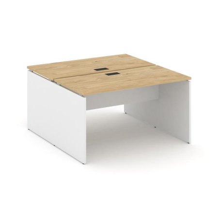 Рабочая станция 2-х сторонняя SN-D.DRS-024 (1580х1632х750) (Тиквуд Светлый/Белый)