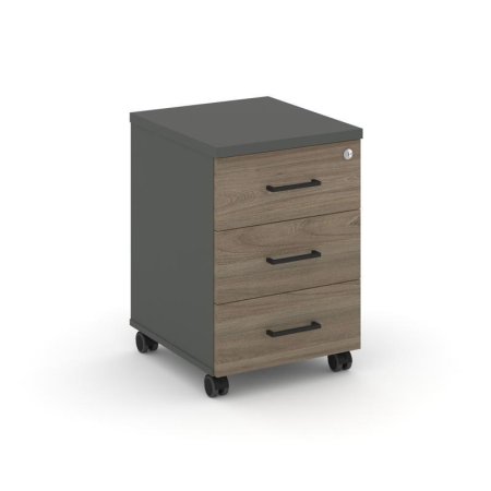Тумба мобильная 3 ящика стандартные колеса SN.TM-002 (416х460х611)