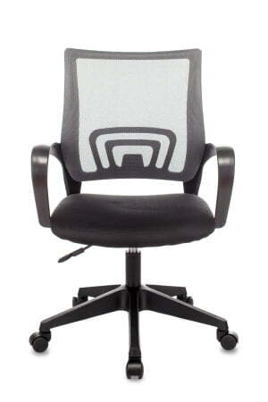 Кресло офисное TopChairs ST-Basic сетка/ткань темно-серый (Компьютерное кресло ST-Basic темно-серый)