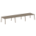 Стол для переговоров (3 столешницы) на А-образном м/к Metal System Style БА.ПРГ-3.4 4800x1235x750