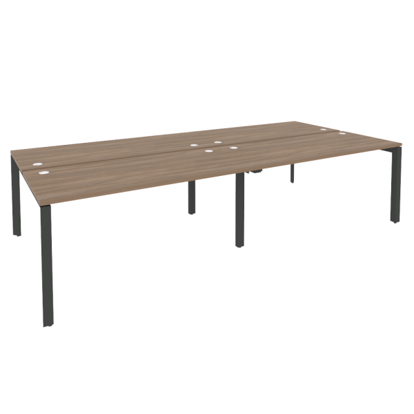 Рабочая станция на П-образном м/к Onix O.MP-D.RS-4.4.7 3160x1475x750 (Дуб Аризона/Черный металл)