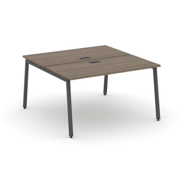 Рабочая станция 2-х сторонняя SN-4A.DRS-014 (1580х1432х750) (Вяз Благородный/Металл Антрацит)