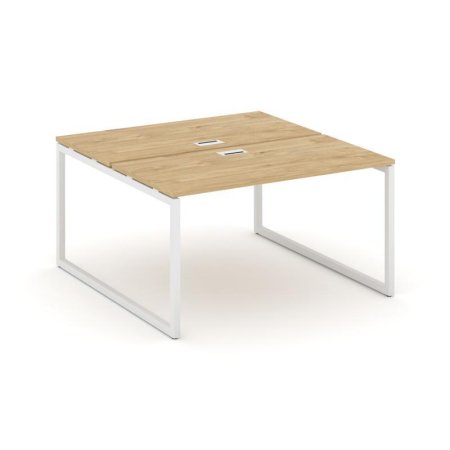 Рабочая станция 2-х сторонняя SN-4O.DRS-024 (1580х1632х750) (Тиквуд Светлый/Металл Белый)