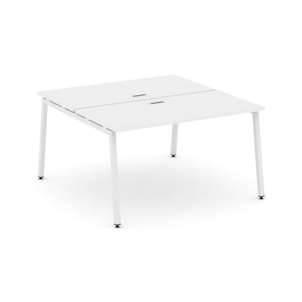 Рабочая станция 2-х сторонняя SN-4A.DRS-024 (1580х1632х750) (Белый/Металл Белый)
