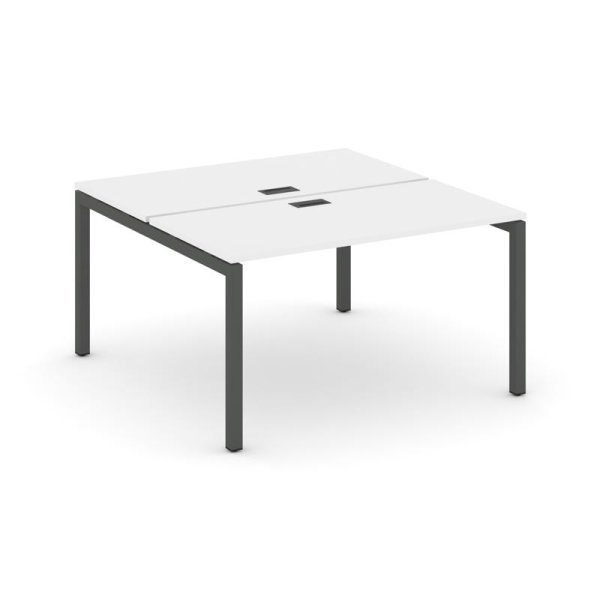 Рабочая станция 2-х сторонняя SN-5P.DRS-014 (1580х1432х750) (Белый/Металл Антрацит)