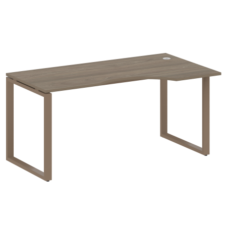 Стол криволинейный левый Metal System Style БО.СА-1 Пр 1600x900x750 (Вяз/Мокко металл)