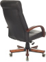 Кресло руководителя T-9928WALNUT/ECO черный эко.кожа крестов. металл/дерево