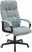 Кресло руководителя CH-824 Fabric серо-голубой Light-28 крестов. пластик