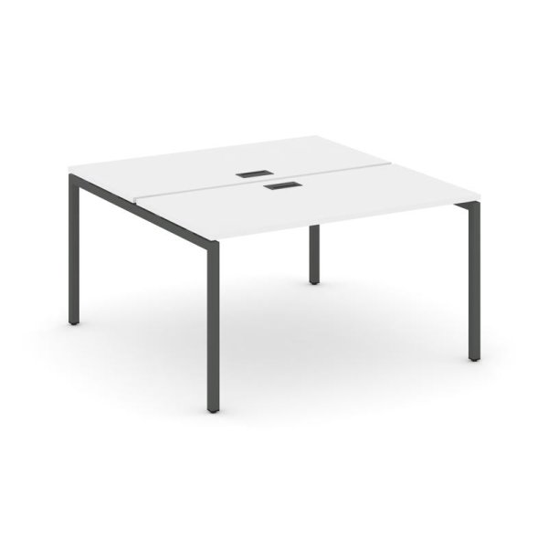 Рабочая станция 2-х сторонняя SN-4P.DRS-004 (1580х1232х750) (Белый/Металл Антрацит)