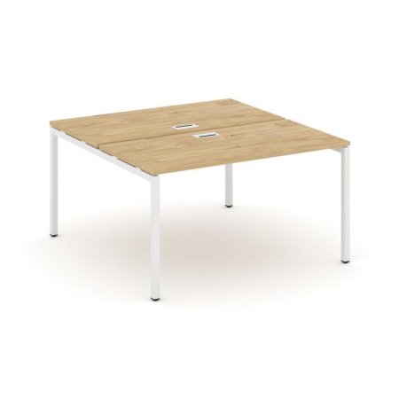 Рабочая станция 2-х сторонняя SN-4P.DRS-024 (1580х1632х750) (Тиквуд Светлый/Металл Белый)