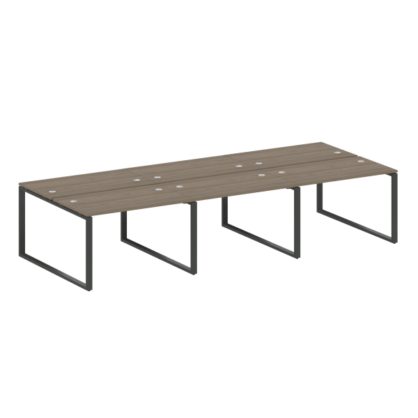 Рабочая станция Metal System Style БО.СМ-6.2 3600x1475x750 (Вяз/Антрацит металл)