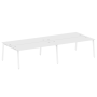 Рабочая станция на 4 рабочих места на А-образном м/к Metal System Style БА.СМ-4.5 3600x1475x750