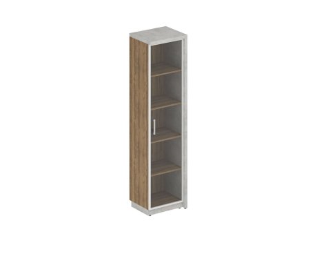 Шкаф (Комплект № 8 Wood&Stone СФ-534502 + СФ-535505 537x454x2083 (Дуб Чарльстон/Бетон Чикаго)