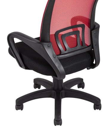 Кресло офисное TopChairs Simple красное (Компьютерное кресло Simple красный)
