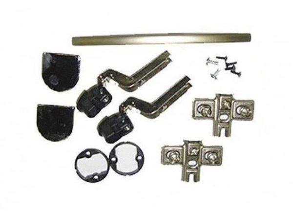 Фурнитура для стекла (сатин.) KF-1 (Металл)