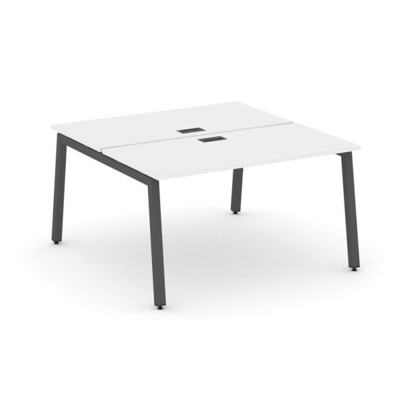 Рабочая станция 2-х сторонняя SN-5A.DRS-014 (1580х1432х750) (Белый/Металл Антрацит)